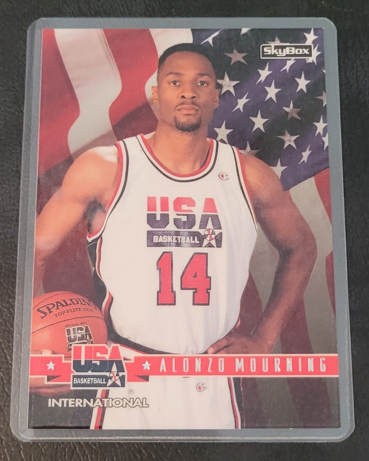 Alonzo Mourning Basketball Card HOF Fridge/Locker/Cabinet Laminated Magnet