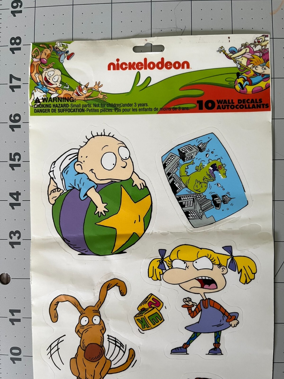 Nickelodeon Rugrats Sheet of 10 Repositionable Wall Decals