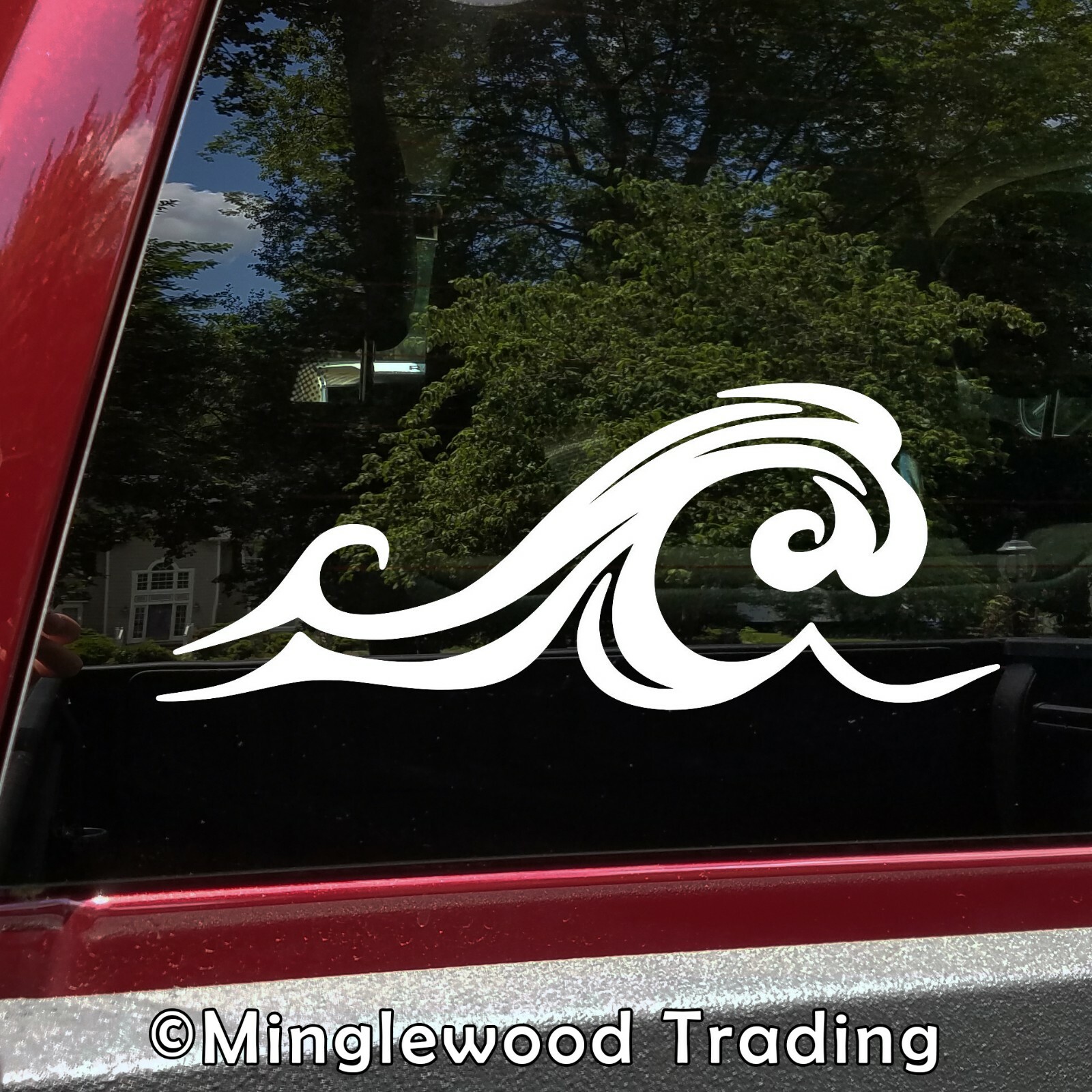 Waves Vinyl Sticker V3 – Water Ocean Beach Surf Breakers – Die Cut Decal
