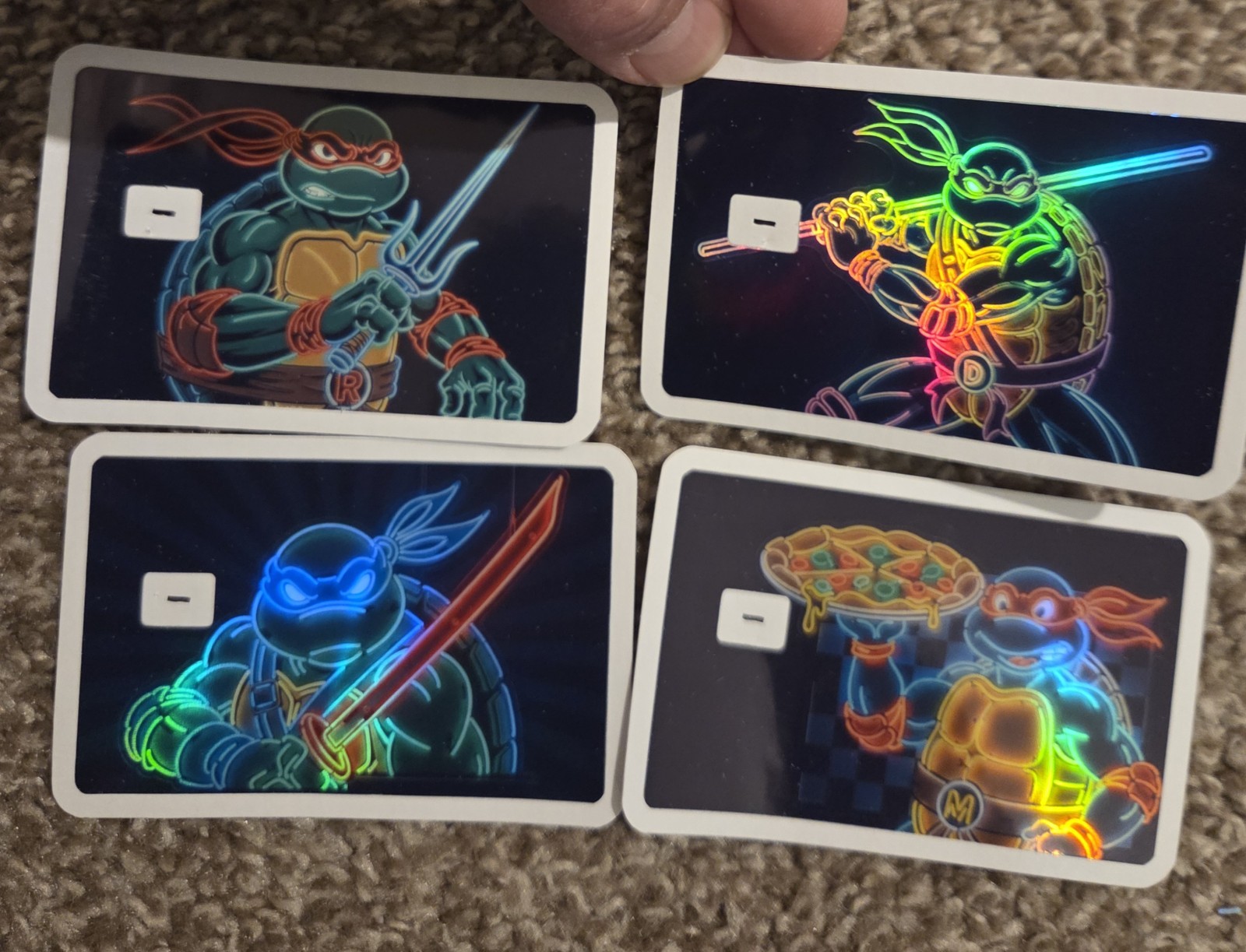 Teenage Mutant Ninja Turtles Credit Debit ATM Card Skin Sticker Neon TMNT USA