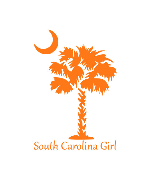 South Carolina Girl Decal Sticker for Car, Yeti, Laptop, Travel Mug, Tumbler
