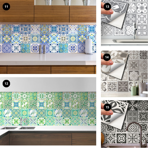 6"x6" Peel and Stick Tile Decals Kitchen Backsplash Bathroom Self Adhesive DIY