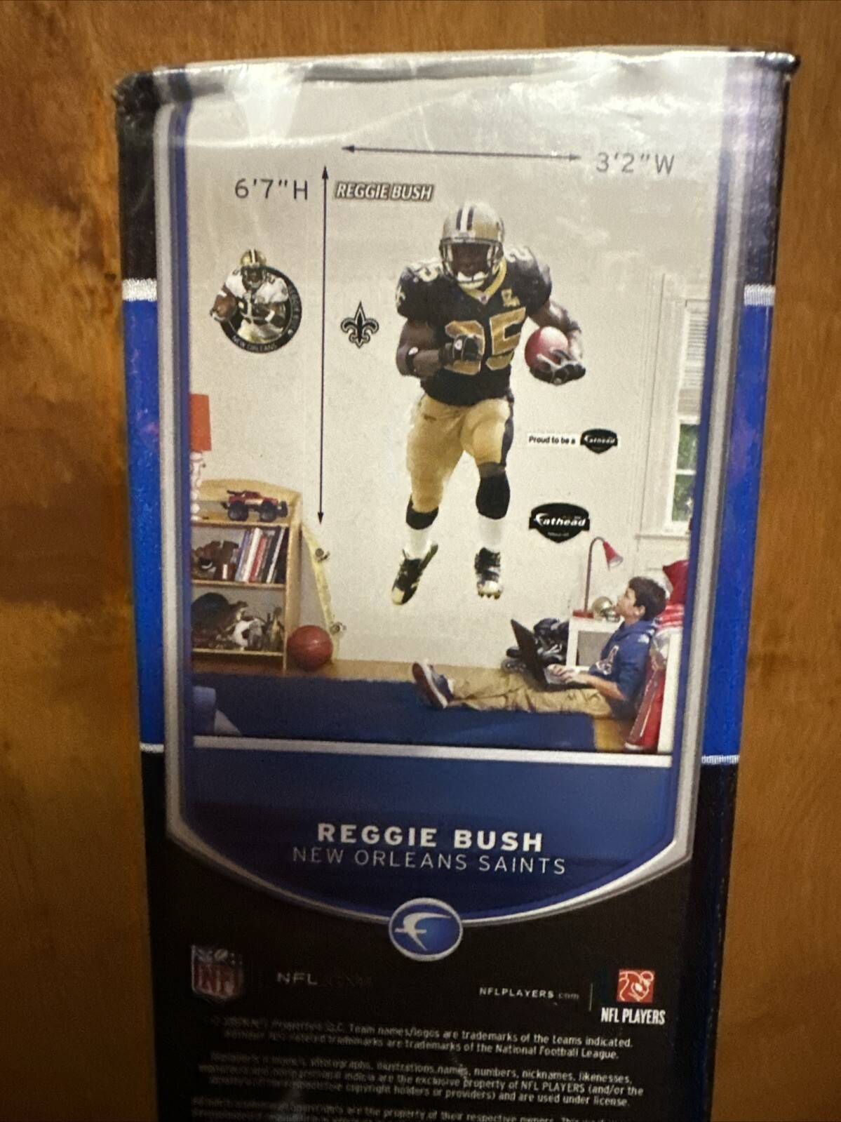 NFL Reggie Bush New Orleans Saints Fathead wall decal 