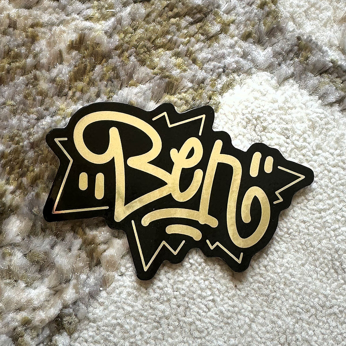 Name Sticker Pack : BEN | for school or Office | Graffiti | Calligraphy