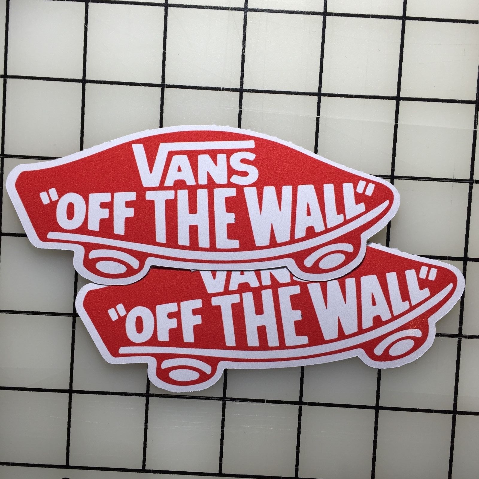 Vans 5" Wide Vinyl Decal Sticker BOGO