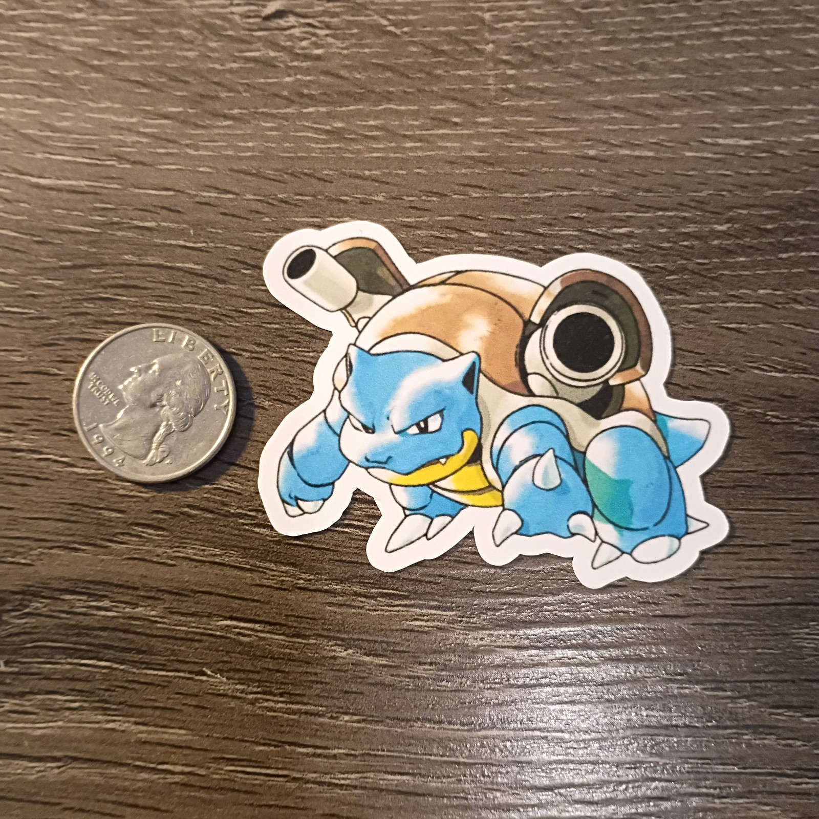 Gen 1 & 3 Blastoise Stickers – Lot of 3 – Vinyl, Waterproof, Die-cut – Original