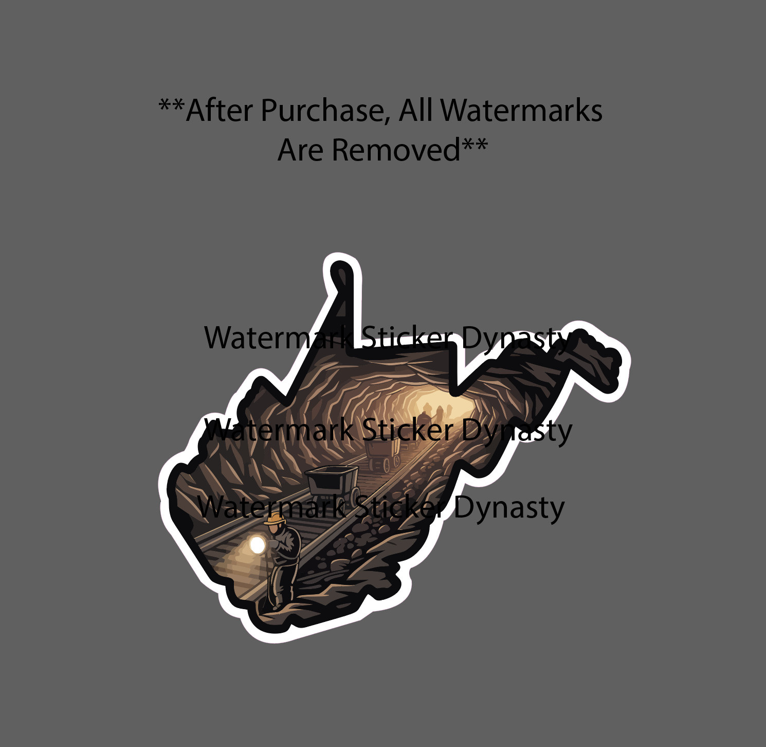 West Virginia Sticker Waterproof Decal Coal Mine Work History Mining Gift NEW