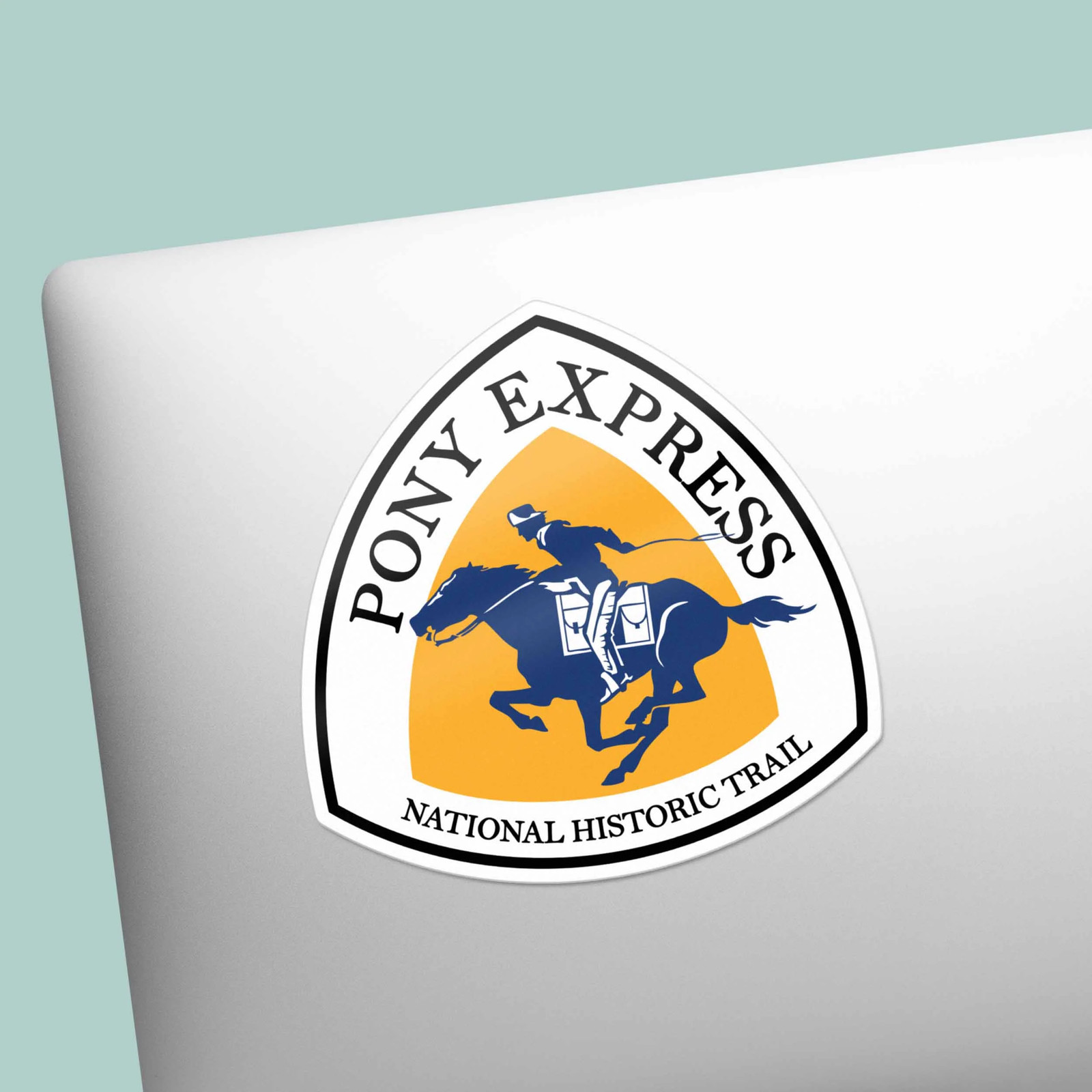 Pony Express National Historic Trail Sign Sticker- Water Bottle & Laptop Decal