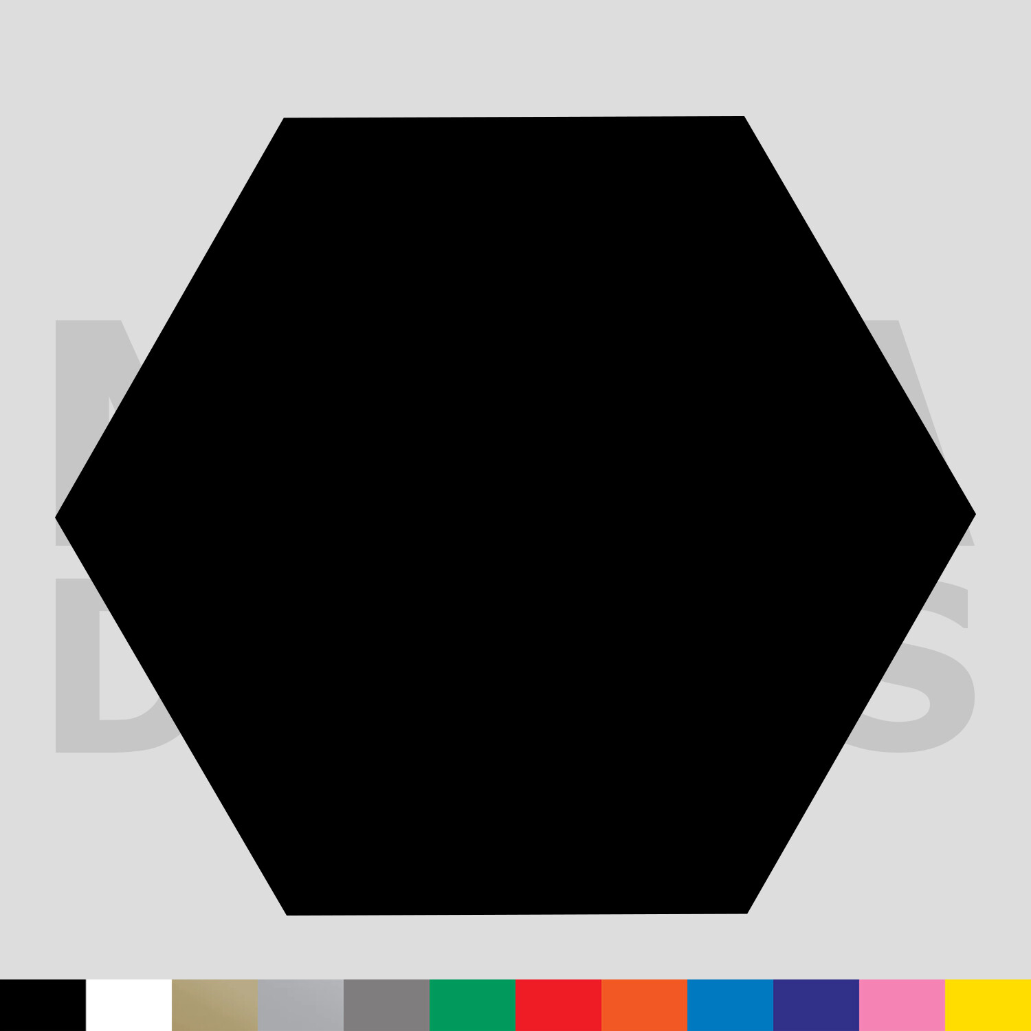 Hexagon Vinyl Die Cut Decal Sticker – Shape