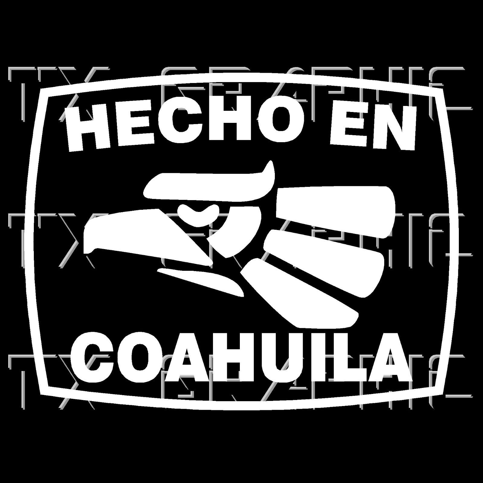 Hecho En Coahuila Estado de Mexico Aztec Aguila Decal Sticker