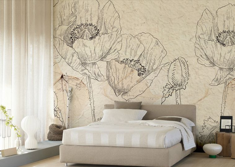 3D Flowers Fine Description 6 Paper Wall Print Decal Deco Indoor wall Murals