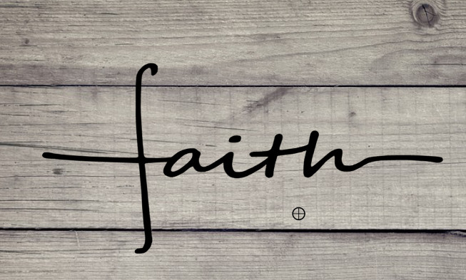 Faith Vinyl Decal – Looks like a Cross-Stanley, Cellphones, Auto, Gift idea