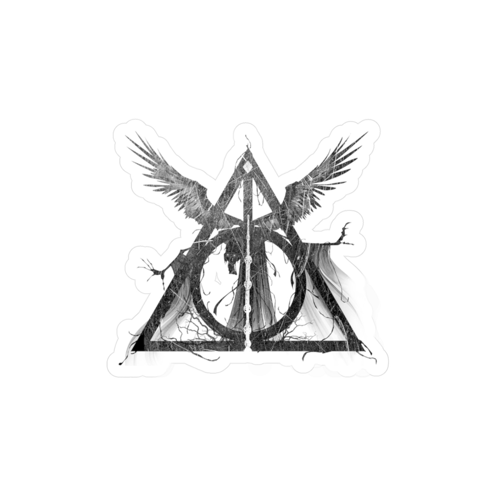 Harry Potter Kiss-Cut Vinyl Decals, Deathly Hallows Stickers