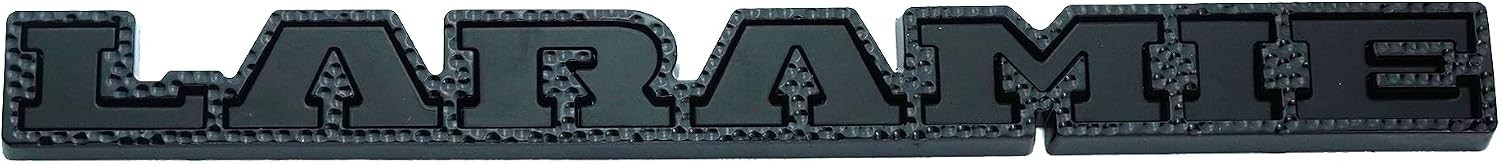 1Pc 2019 2020 Laramie Emblem 3D Badge Tailgate Rear Nameplate Sticker Black