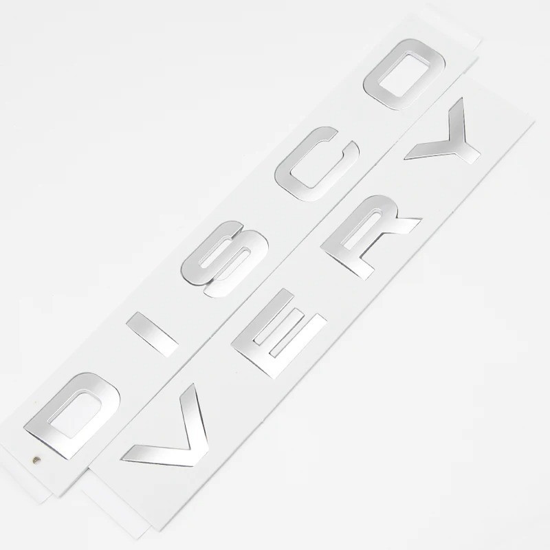 Matte Grey Discovery 5 Sport Front And Back Letters Lettering Bonnet Boot X1