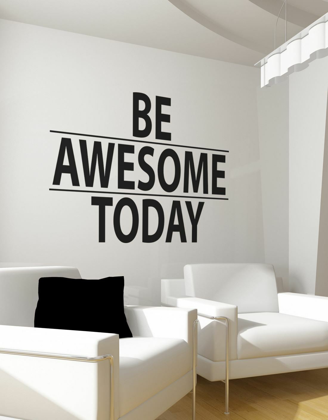 Be Awesome Today Motivational Quote Wall Decal Sticker by Stickerbrand #6013