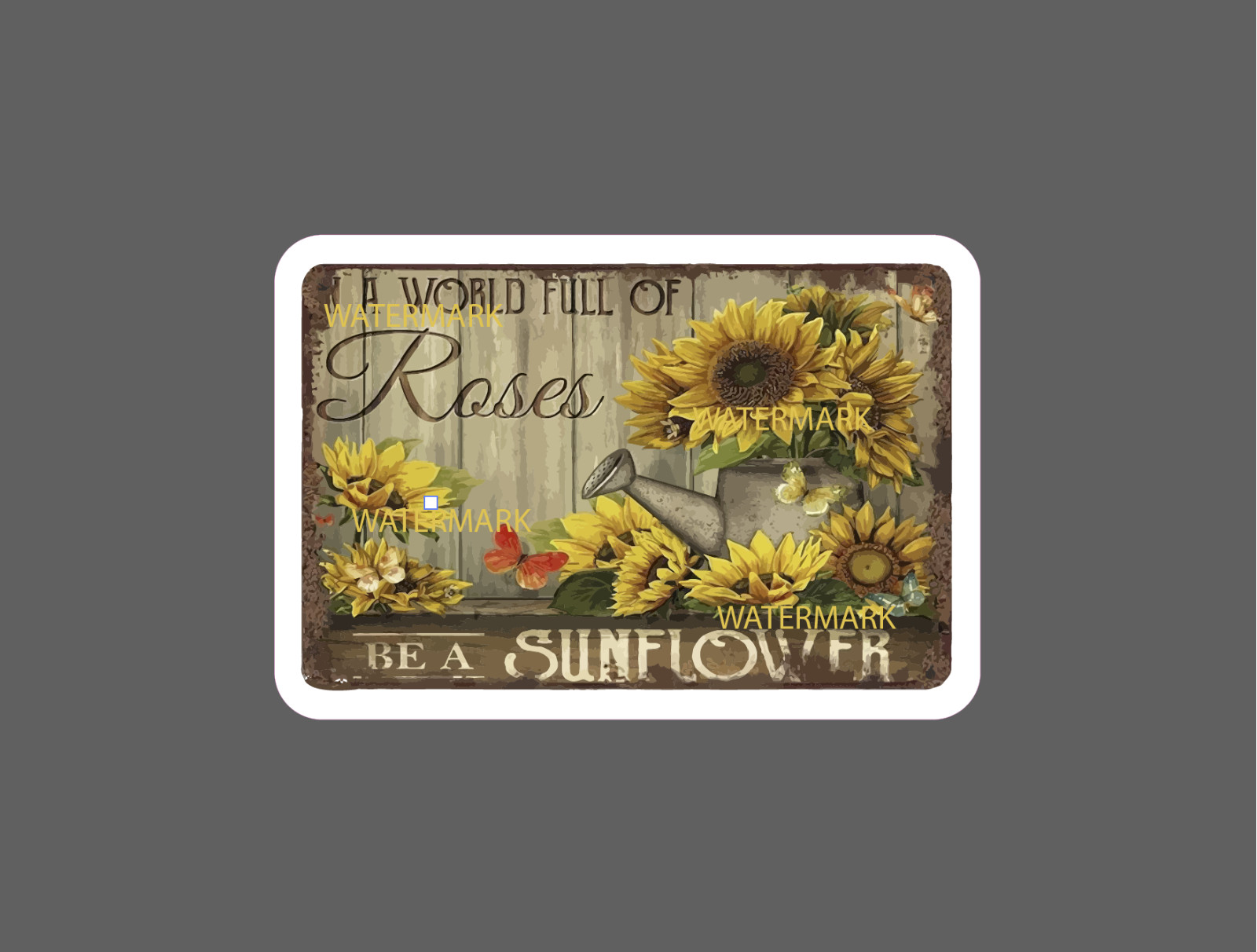 Be a Sunflower Sticker Uplifting World NEW- Buy Any 4 For $1.75 EACH Storewide!