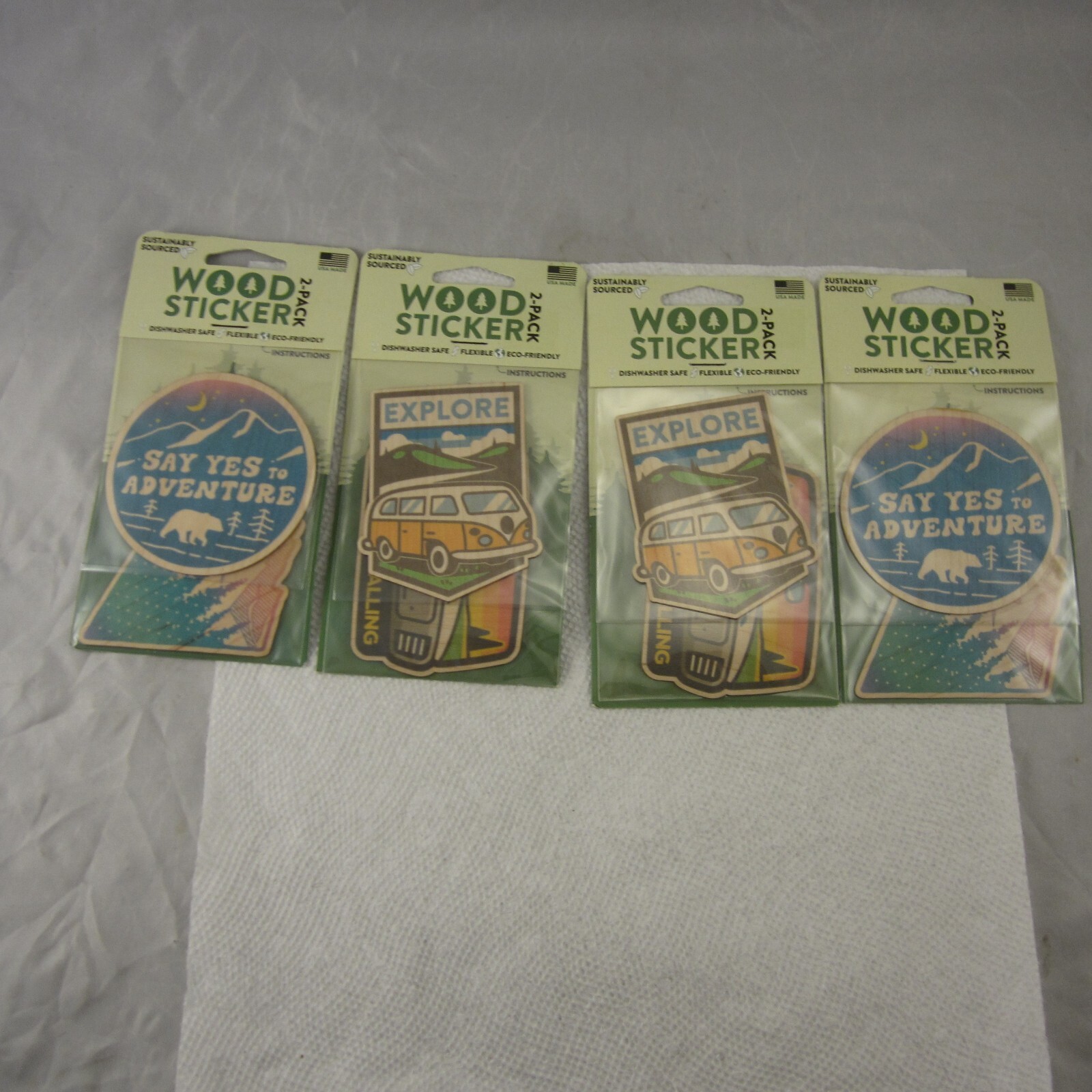 Wood Stickers Sustainably Sourced Real Wood Flexible And Eco Friendly Dust City.