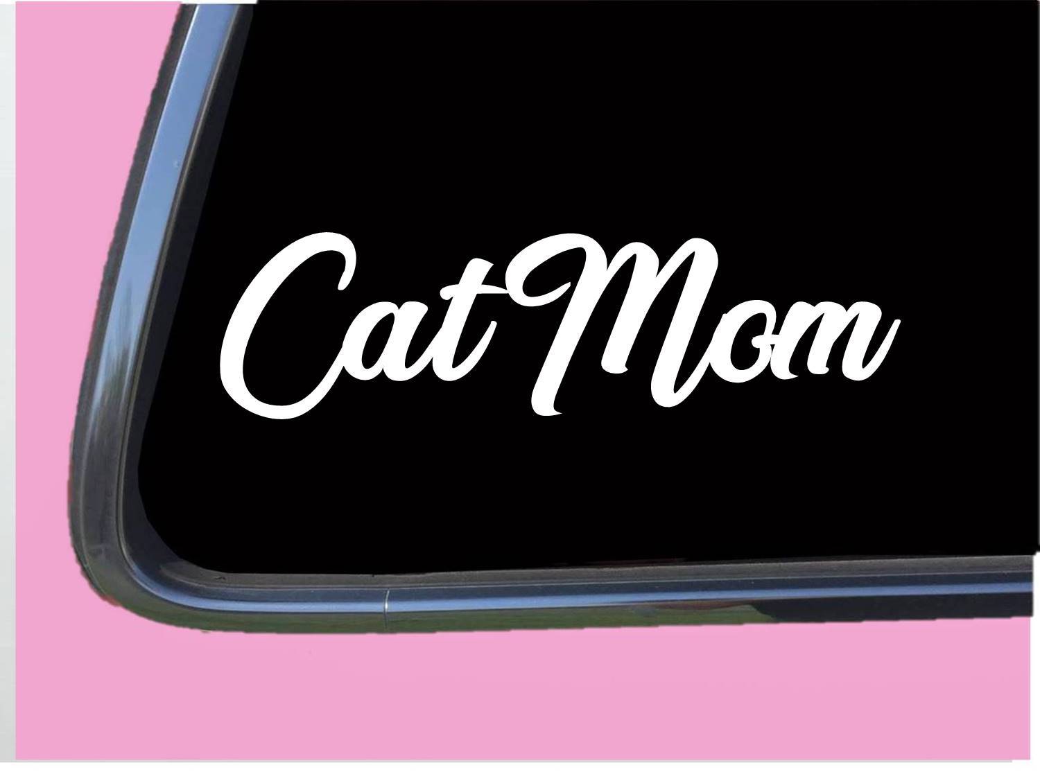 Cat Mom TP154 vinyl 8" Decal Sticker cat rescue scratching post