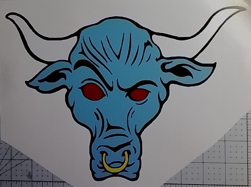 Under Armour Project Rock Brahma Bull 1999 Style Decal Sticker Graphic 11.25×8!