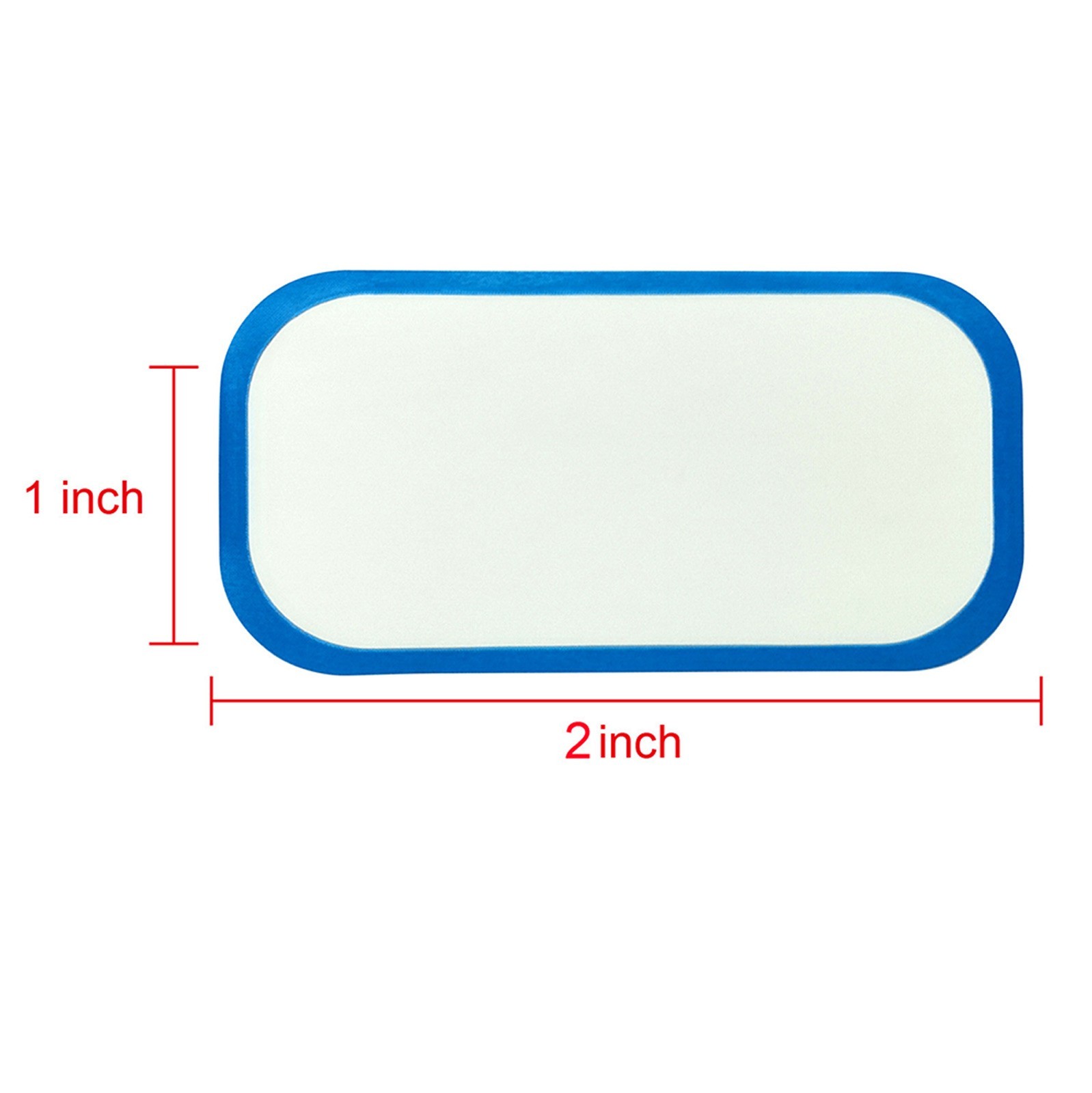 300 Piece Food Storage Labels for Freezer Refrigerator 2 5x5cm Blue and White