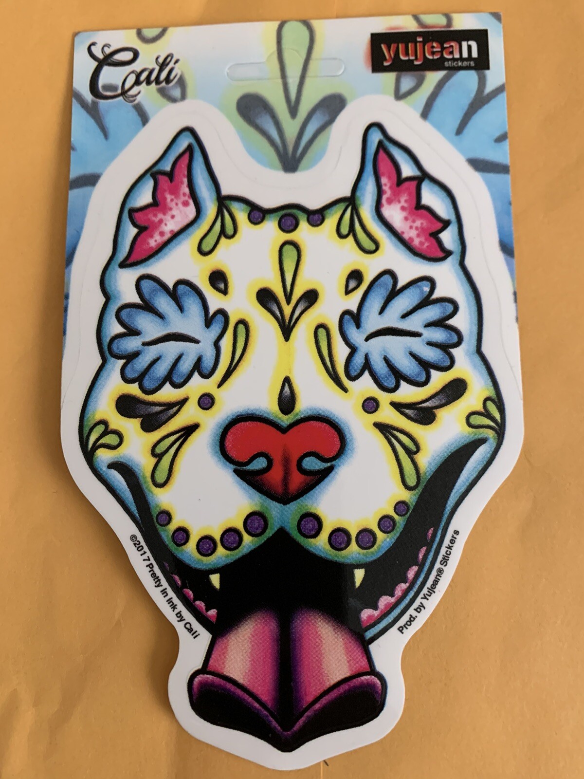 Trippy Dog Sticker| Cali Dog Sticker | Lap Top Sticker | Cooler Dog Sticker