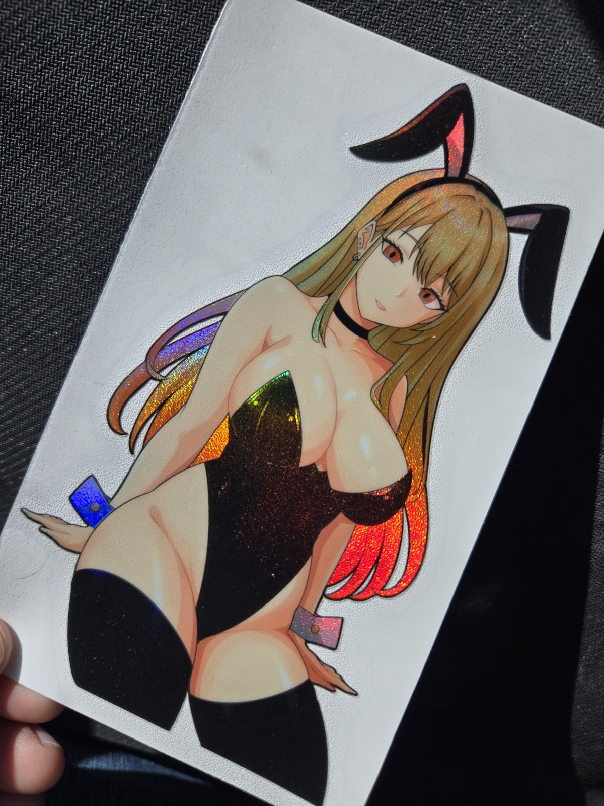 6" Spotholographic Weatherproof Waifu Vinyl Sticker Marin Kitagawa Bunny