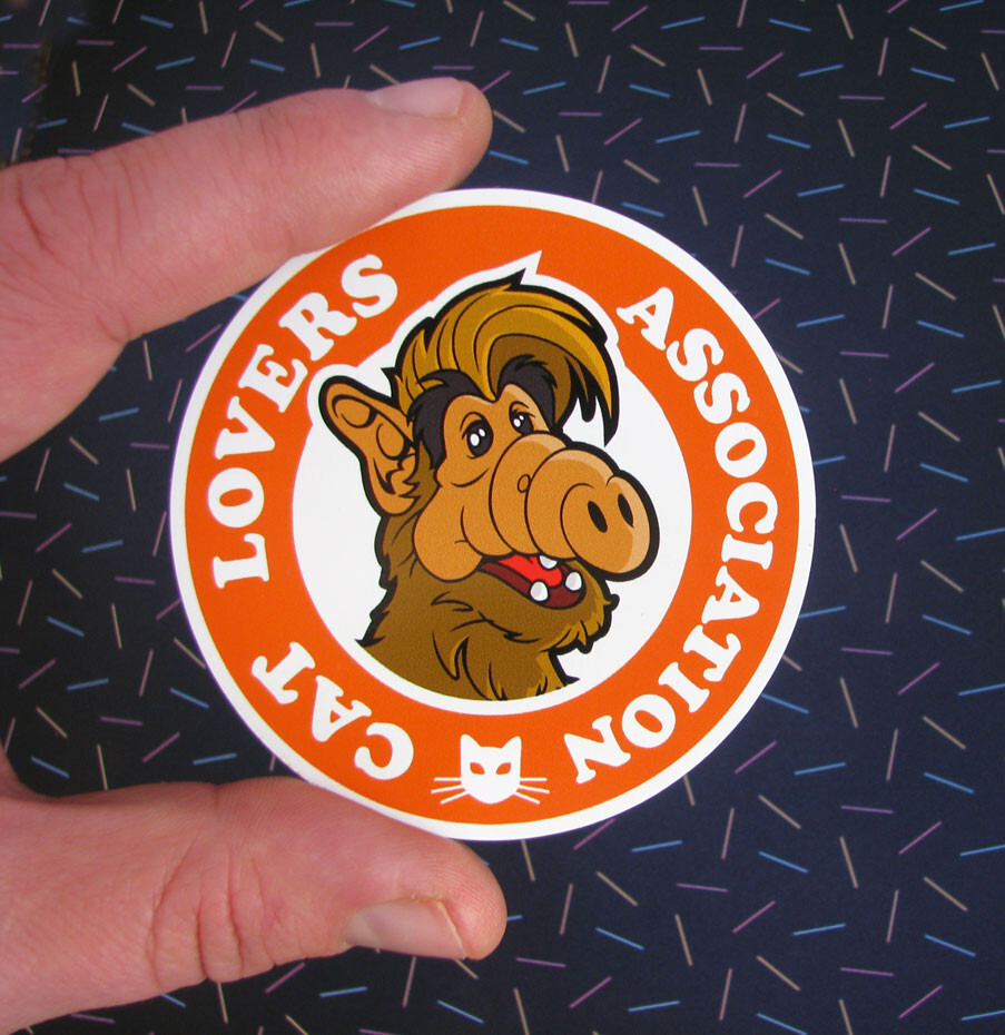 ALF Fridge Magnet – Cat Lovers Association Flex Magnet 80s TV Car Vehicle