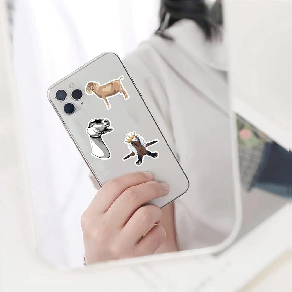 GOAT Waterproof Stickers ~Farm Animal Removable Vinyl Laptop Water bottle Decals