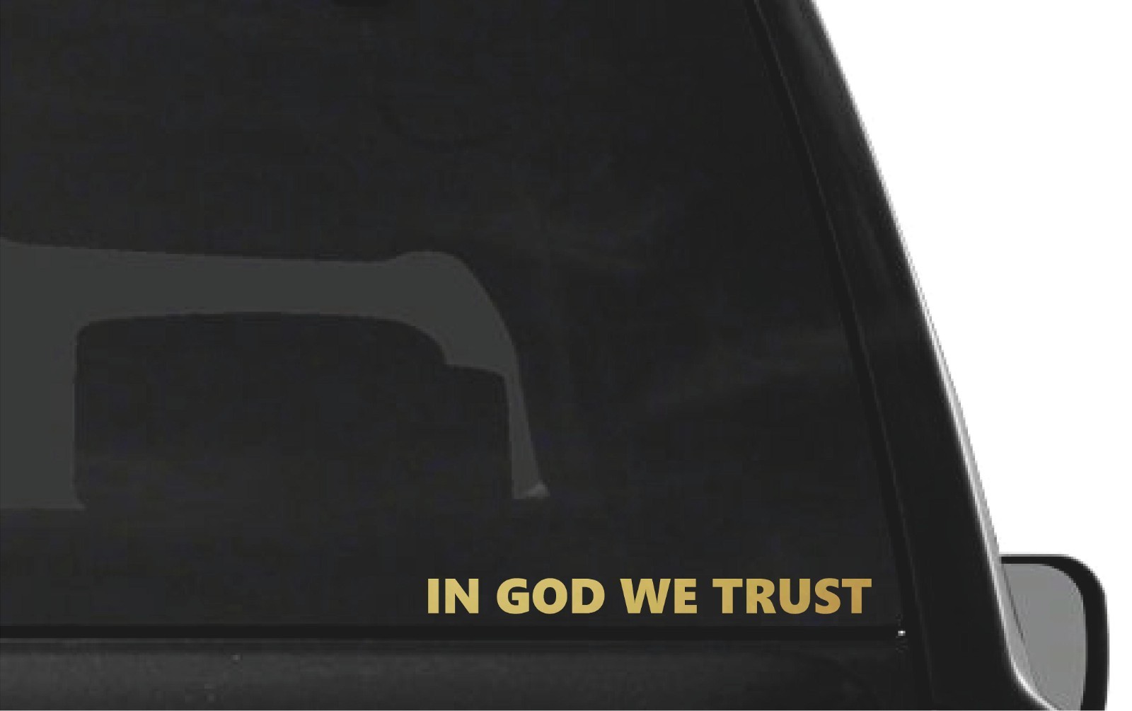 In God We Trust Vinyl Decal Car Window Bold Bumper religion faith Sticker
