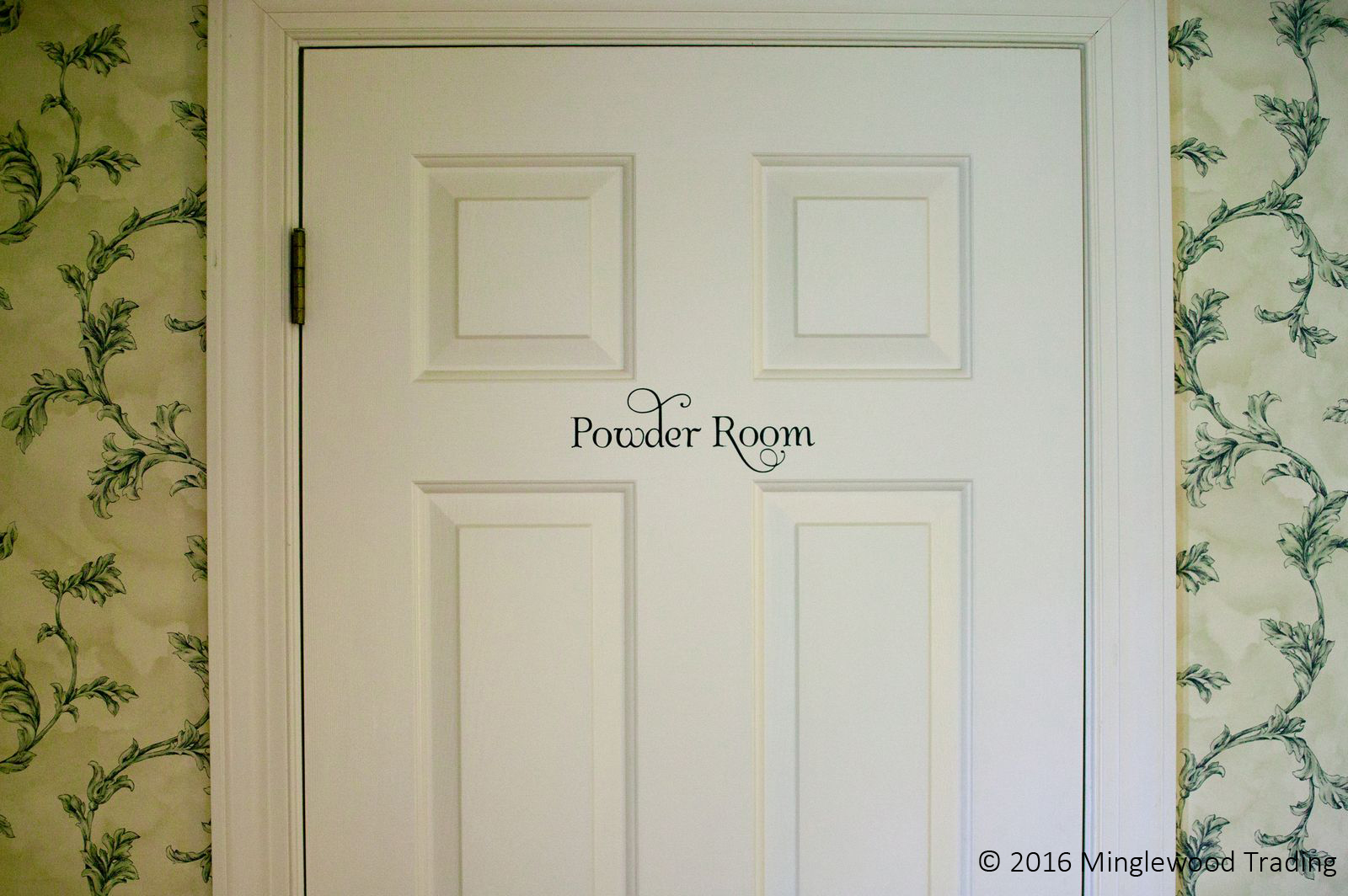 POWDER ROOM Vinyl Decal – Bathroom Restroom Toilet Door Sign – Die Cut Sticker
