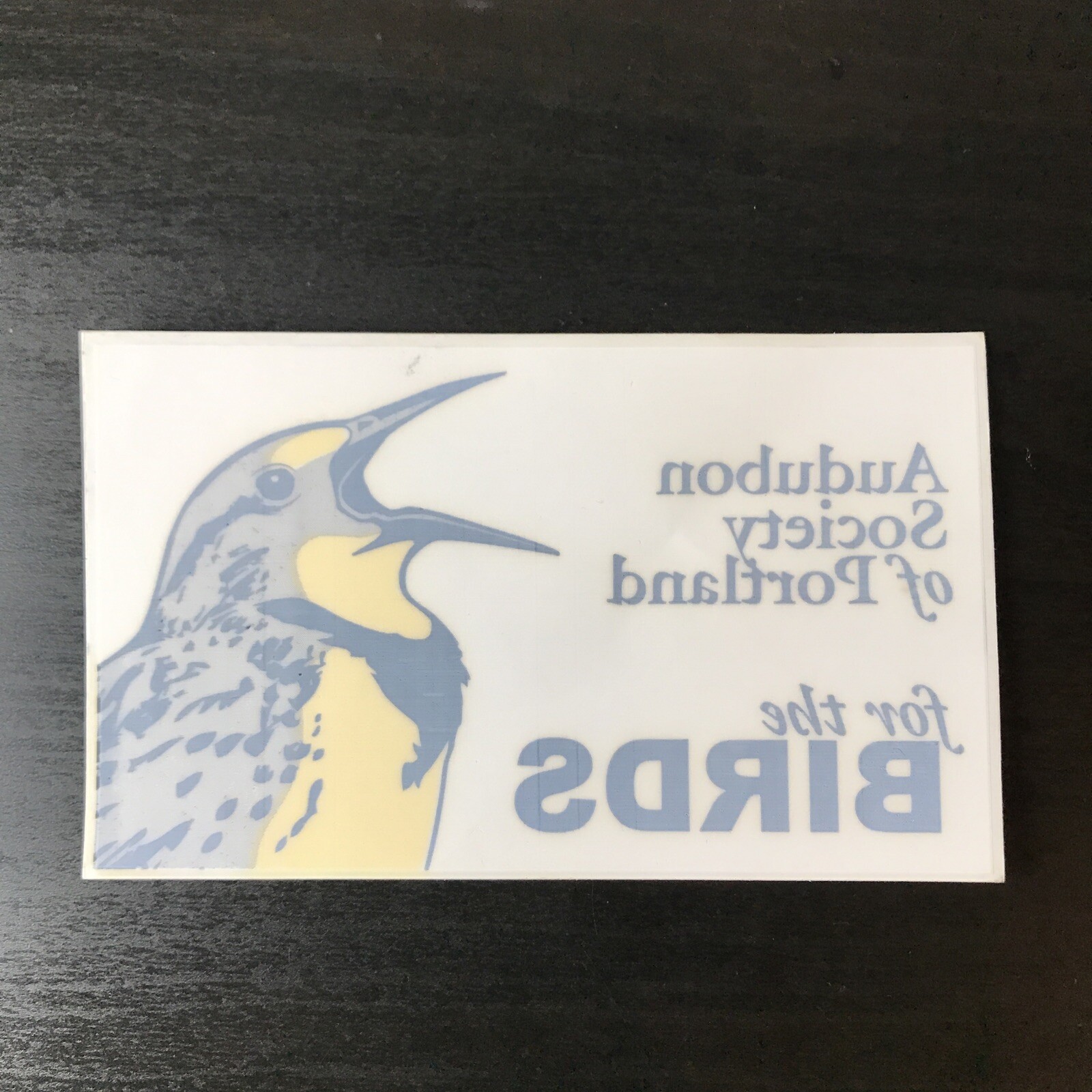 STICKER 5”x3” – Audubon Society Of Portland “For The Birds”