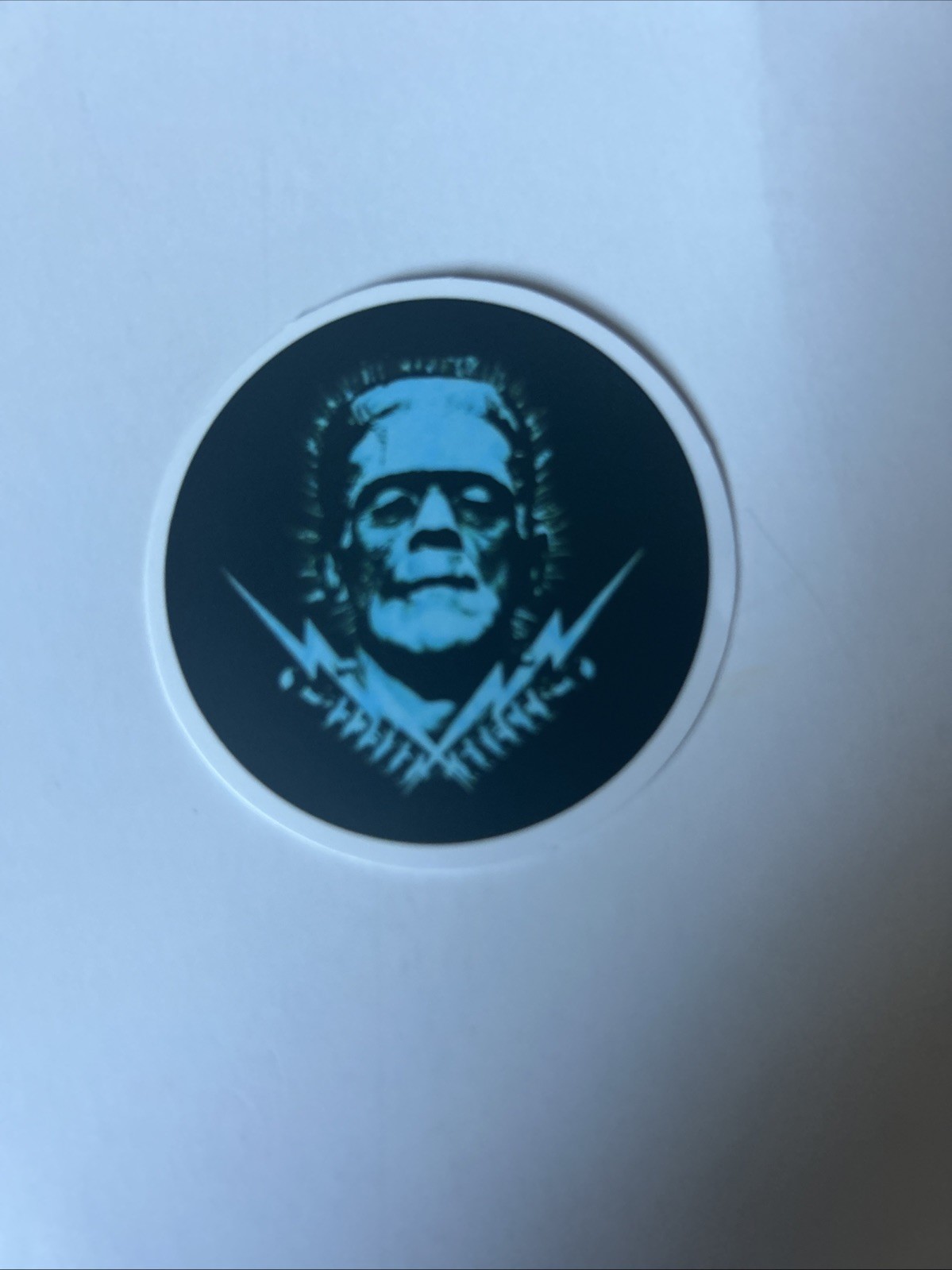 Lot of 2 Frankenstein Stickers Universal Monsters Boris Karloff & psychodelic