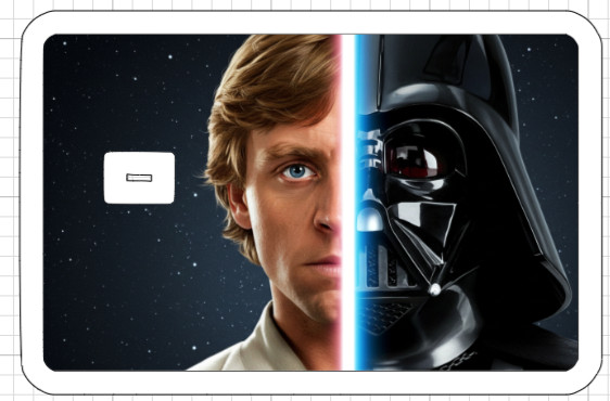 Star Wars Credit Debit Card Skin Sticker ATM Darth Vader Yoda Luke Jedi Han Solo