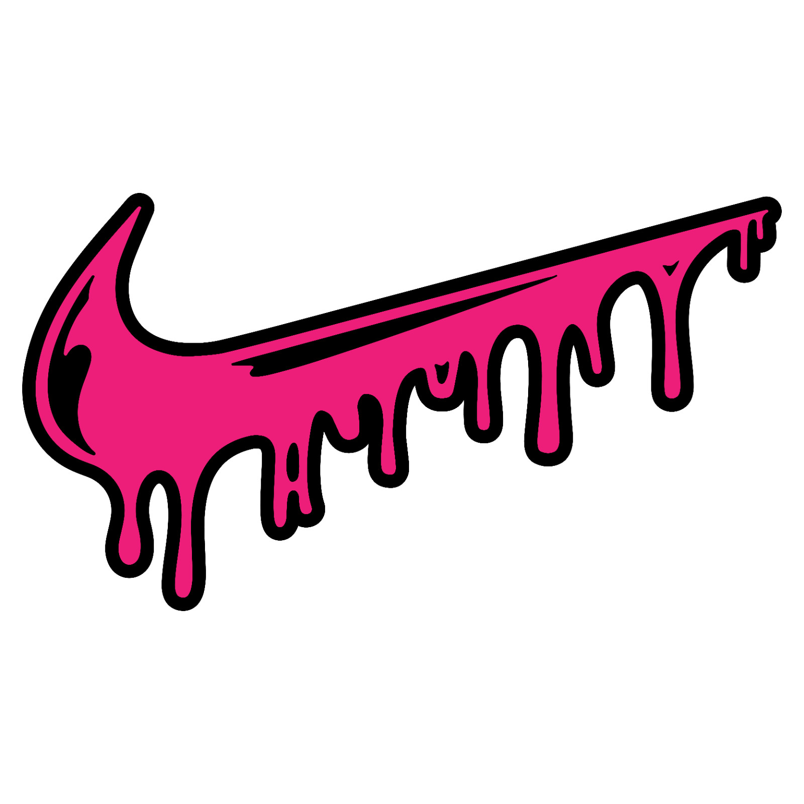 Sticker Nike Drip 2 Layers Decal Oracal 651 Vinyl for Cars Motorcycle Laptop PC