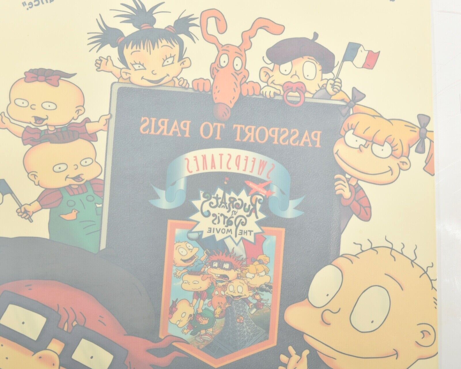 Vtg 2000 Rugrats In Paris Window Decal-Window Sticker-Children’s Room Decor