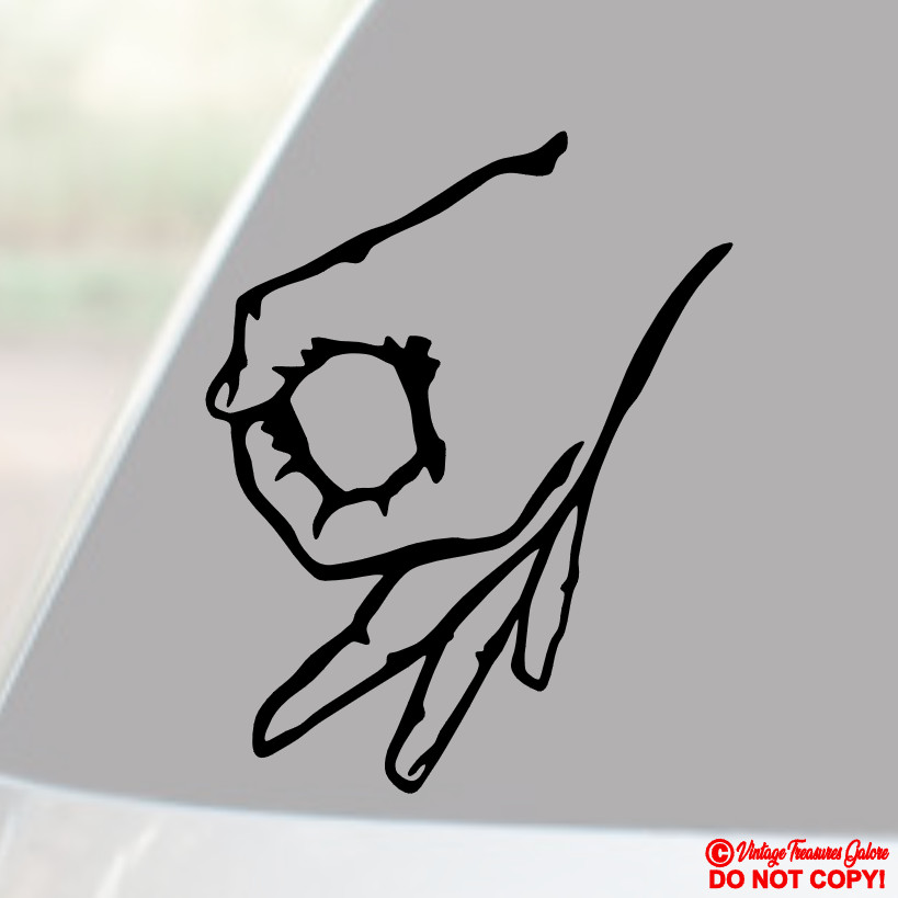 CIRCLE PUNCH GAME Vinyl Decal Sticker Car Window Wall Bumper Funny MADE YOU LOOK