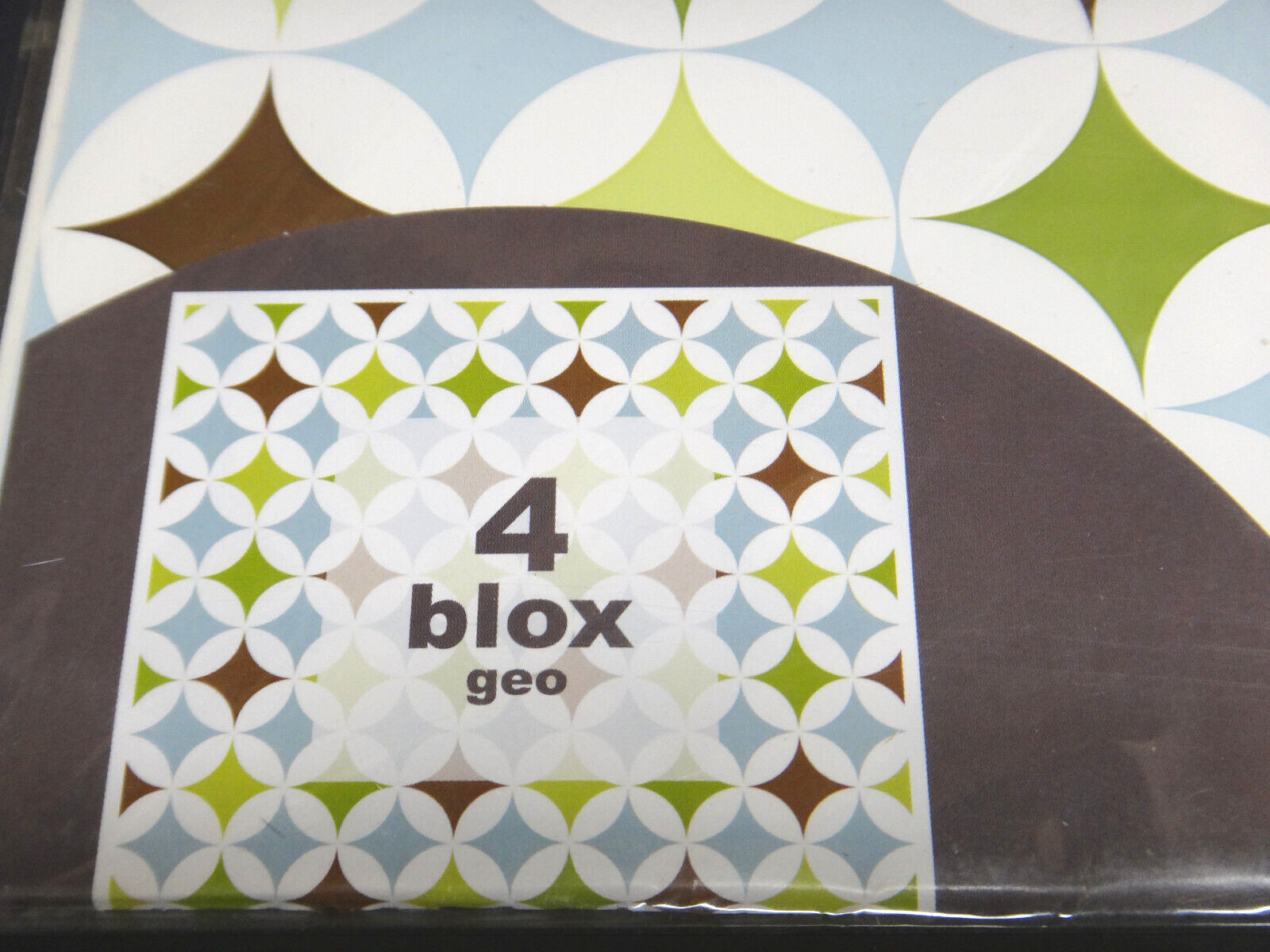 Wall Pops! 13" four sheets patterns self-stick removeable decals, "Blox geo"