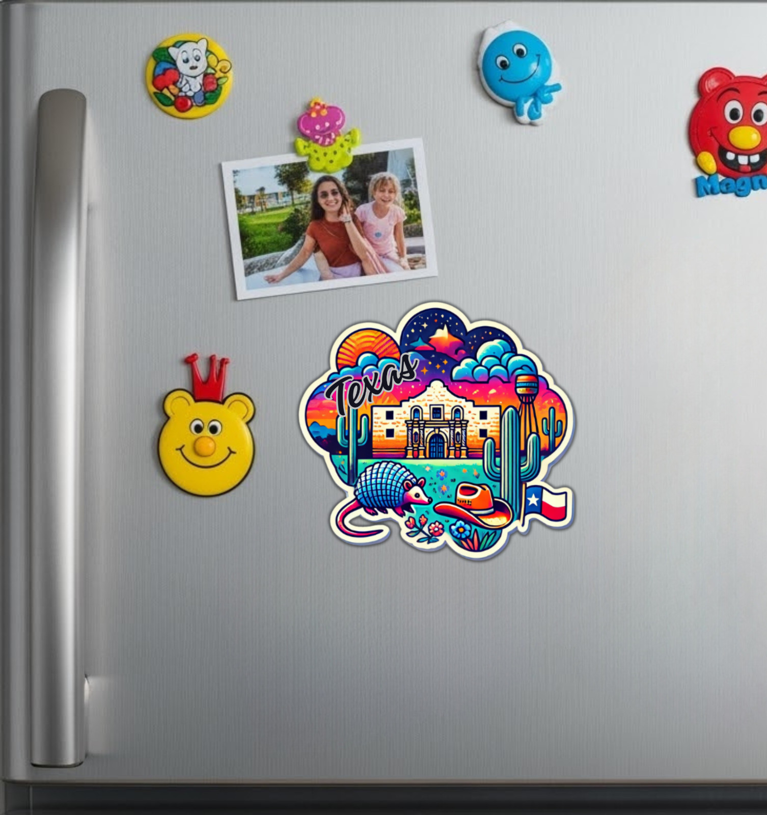 Texas Fridge Magnet or Laptop Sticker