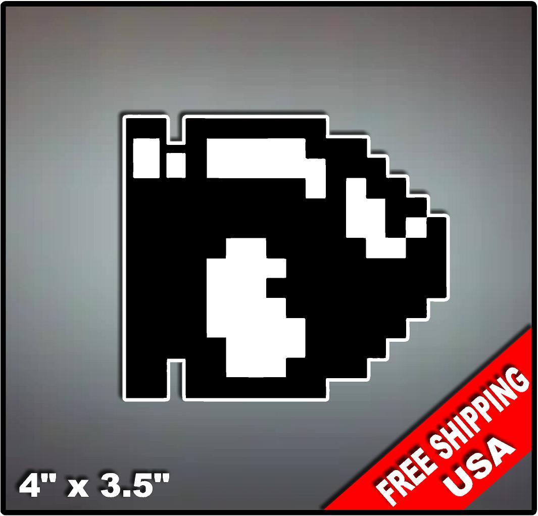 Nintendo NES Super Mario Bro's Bullet Bill 4" Vinyl Decal Sticker Emblem