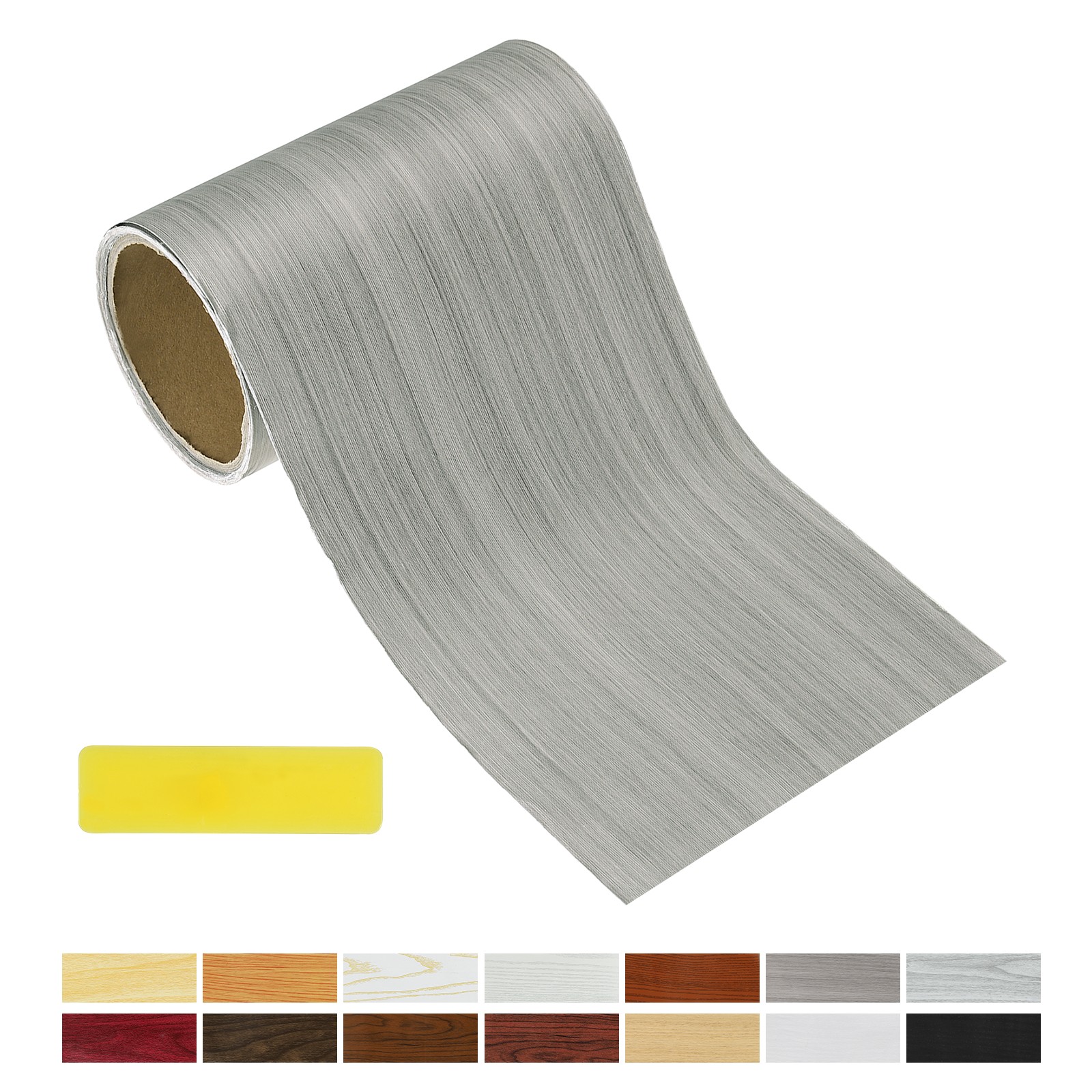 Wood Grain Repair Tape, 5.91 Inch x 16.4 ft Self Adhesive, Dark Grey