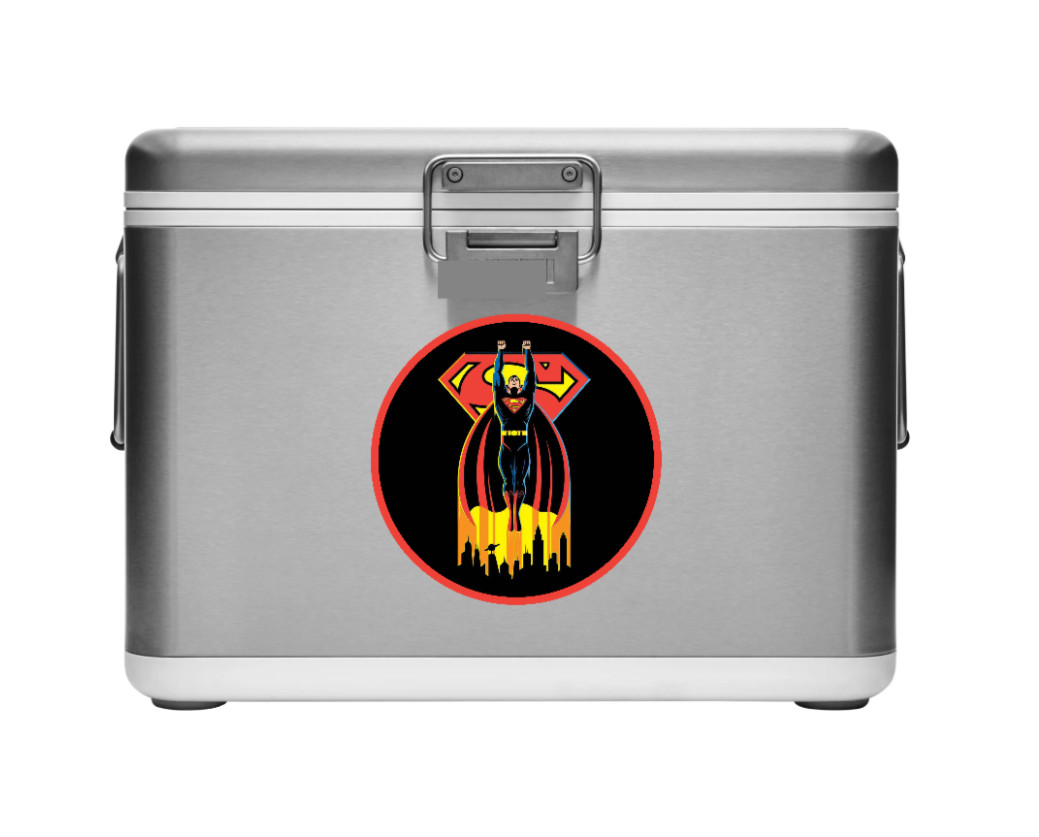 Superman (Drip Logo) – 4" Vinyl Decal Handmade Auto Cooler Laptop Decor Grill 26