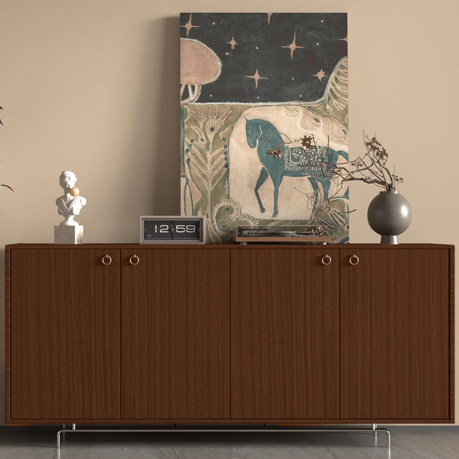 JSEVEM 16"×118" Walnut Wood Wallpaper Peel and Stick 16 x 118, Light Brown