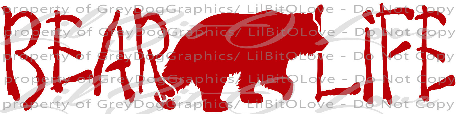 Bear Life Vinyl Decal 22.5 X 5.6 Hunt Hunter Hunting Grizzly Black Bear Sticker