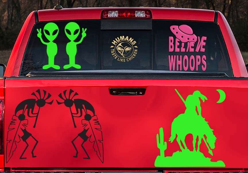 – Native American End Of The Trail Cactus Moon Indian WarriorDecal Sticker