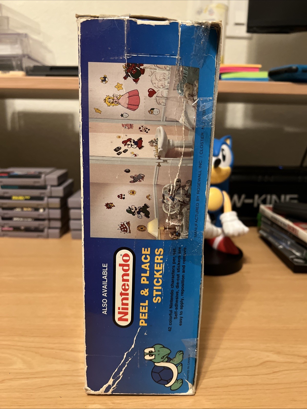 Nintendo Super Mario Vinyl Walltrim (1989) *Peach* New In Original Box 5 Yards