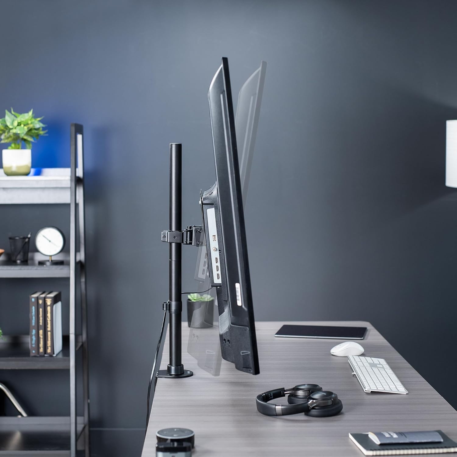 Ultra Wide TV Desk Mount for up to 55 inch Screens Weighing 66 lbs, Full Moti…