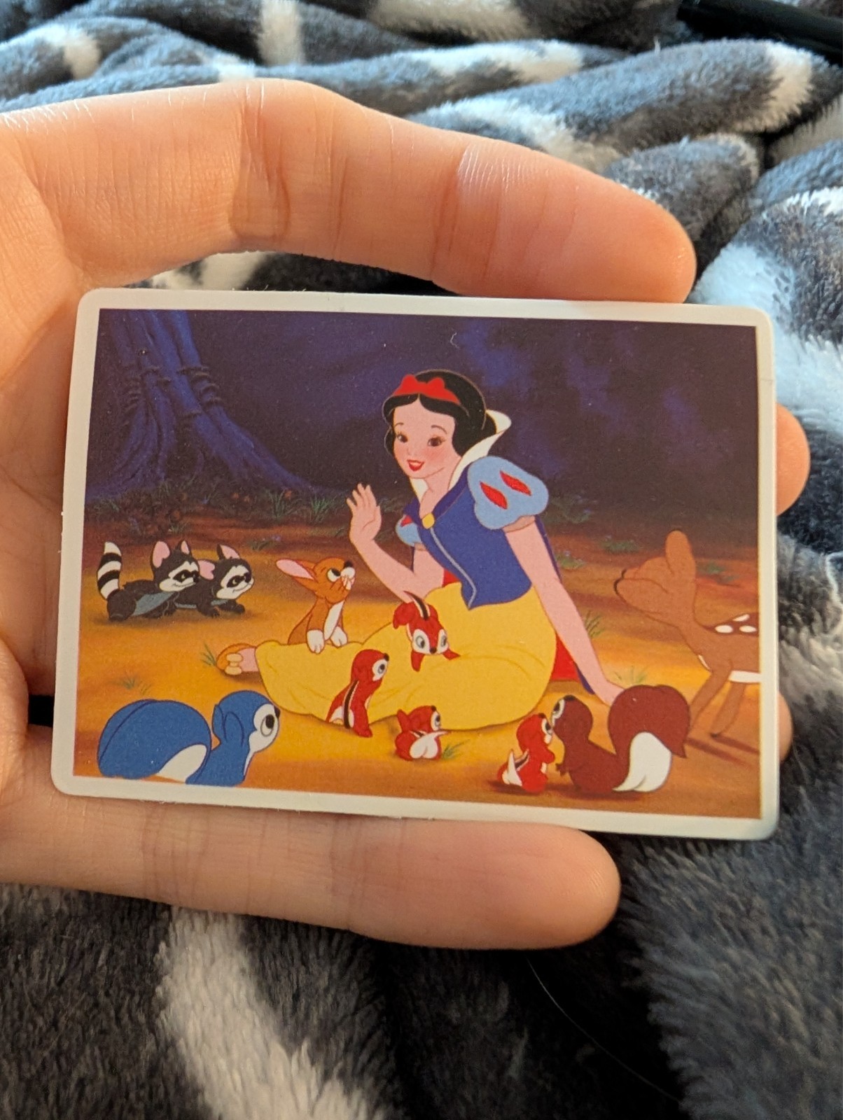Snow white, Disney, Vintage cartoon, Sticker, movie characters
