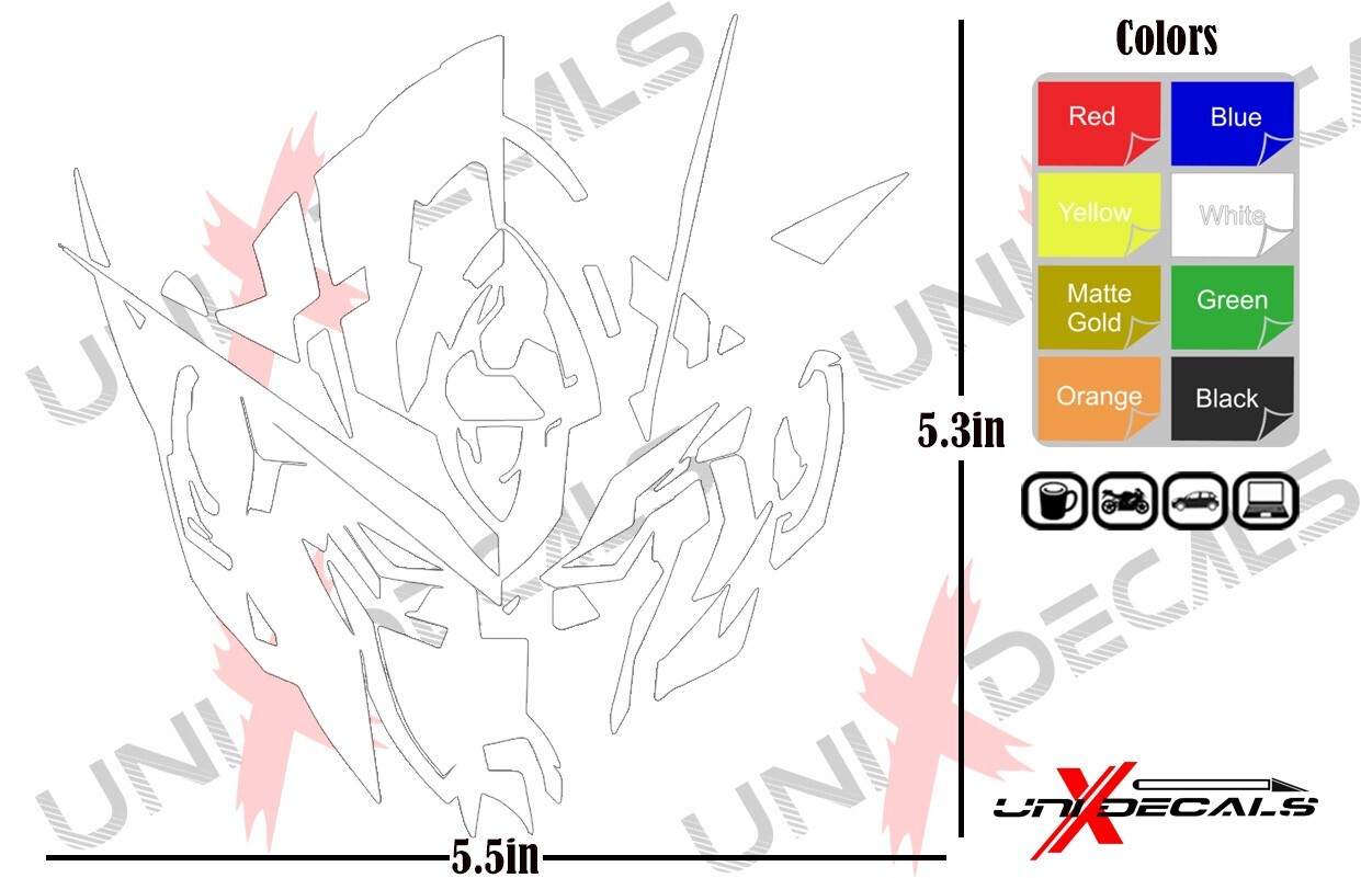 Gundam Cut Out Vinyl Sticker