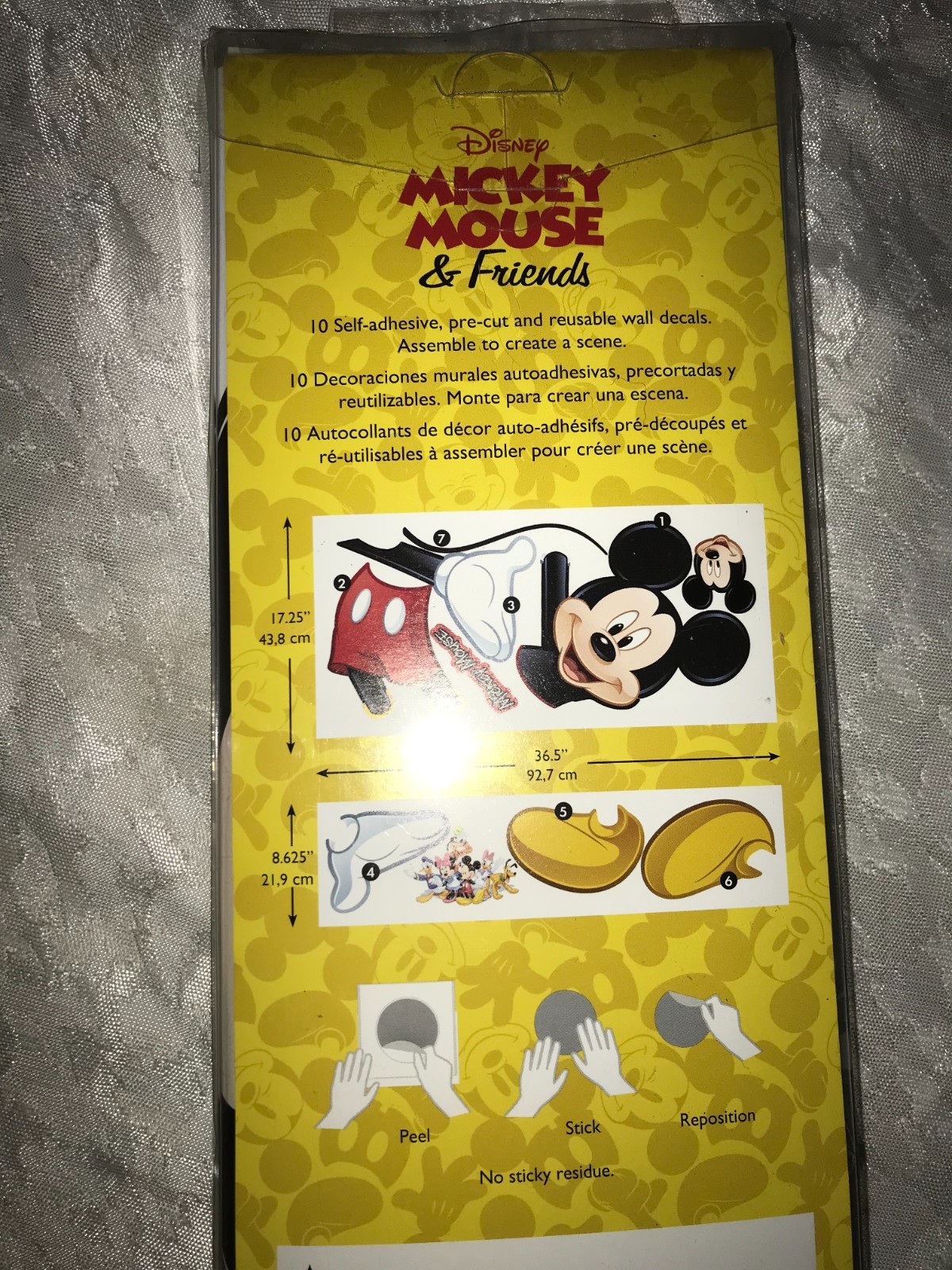 RoomMates RMK1508GM MICKEY MOUSE & Friends STICKERS Giant SET of 10 WALL DECALS